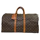 Louis Vuitton Keepall 55 Monogram Boston Bag