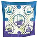 Hermes Vintage Silk Scarf Les Nefs d’Or 1971 Philippe Ledoux - Hermès