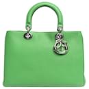 Green large Lady Dior 2way bag