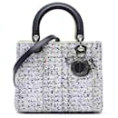 Dior Blue Medium Tweed Lady Dior