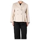 Neutral double-breasted wool jacket - size UK 12 - Autre Marque