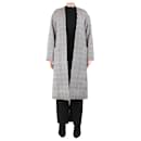 Black check coat - size UK 10 - Autre Marque