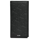Christian Dior Black Leather Long Wallet