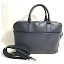 Dior Homme Navy Leather Briefcase - Christian Dior