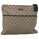 Gucci Zip Top Messenger Bag GG Coated Canvas Medium