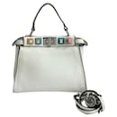 Fendi Peekaboo Mini Leather Handbag