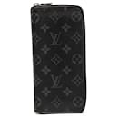 Louis Vuitton Black Monogram Eclipse Vertical Zippy Wallet