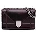 Dior Brown Mini Grained Calfskin Diorama Flap