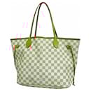 Louis Vuitton Damier Azur Neverfull MM Tote Bag