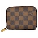 Louis Vuitton Damier Zippy Coin Purse N63070 Ebene