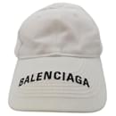 Boné de algodão com logo clássico Balenciaga