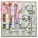 Hermès Carré 90 "LA BERLINE BAYADERE" Silk handkerchief in Pink