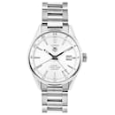 TAG Heuer Carrera Calibre 7 Twin time WAR2011.BA0723 WEC0228 SS AT Silver-Face Watch - Tag Heuer