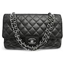 CHANEL 11.12 TIMELESS CLASSIC MEDIUM CAVIAR LEATHER BLACK BAG - Chanel