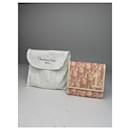 Vintage Dior Oblique Monogram Leather Wallet Pink White