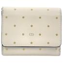 Dior Star Pattern Tri-fold Leather Wallet