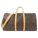 Louis Vuitton Keepall Bandouliere Monogram Boston Bag