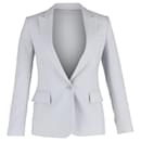 Stella Mccartney Single-Breasted Blazer with Pockets in Light Blue Viscose - Stella Mc Cartney
