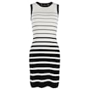 Lauren Ralph Lauren Striped Bodycon Mini Dress in Black and White Viscose - Autre Marque