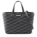 Balenciaga Signature Small Shopper PVC Coated Canvas Handbag