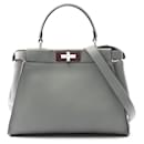Fendi Peekaboo Leather Handbag Green