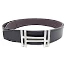 Hermes H au Carre Leather Belt - Hermès