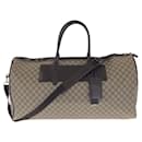 Gucci GG Supreme Canvas Leather Boston Bag