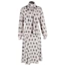 Emilia Wickstead Floral-Print Loong Sleeve Midi Dress in Multicolor Polyester - Autre Marque