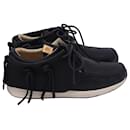  Visvim FBT Lace-Up Sneakers in Black Leather - Autre Marque