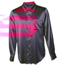 Sies Marjan, Sander satin shirt in fuchsia - Autre Marque