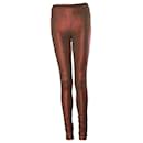 Lou Andrea, metallic coated leather trousers - Autre Marque