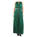 Green pleated midi dress - size - Autre Marque