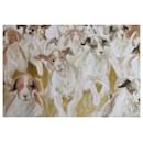 Hermès silk scarf model 'Le débuché' hunting