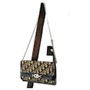 Dior oblique canvas and leather handbag