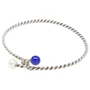 Pulseira torcida em prata 925, lápis-lazuli e pérolas da Tiffany & Co.