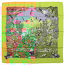 Hermès Carré  90 "SICHUAN " Silk handkerchief in Yellow