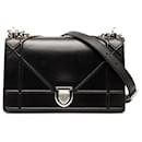 Dior Black Small Lambskin Diorama Flap