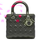 Dior Pink Medium Lambskin Cannage Lady Dior