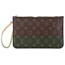 Louis Vuitton Brown Monogram Neverfull Pouch