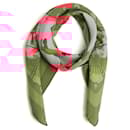 Hermès 1970 Square Scarf 90 Cheval Turc Pink Dyed Silk Twill Scarf