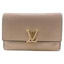 Louis Vuitton Taurillon Beige Tri-fold Wallet