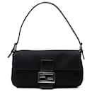 Baguette en néoprène noir Fendi