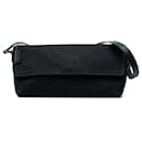 Sac à bandoulière Baguette en toile noire Fendi