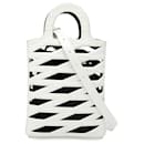 Balenciaga White Leather Neo Basket Phone Holder