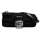 Baguette en néoprène noir Fendi