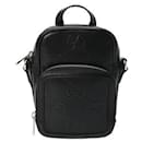 Gucci GG Embossed Black Leather Shoulder Bag