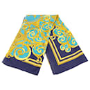 Hermès Blue Les Tuileries Silk Scarf 90