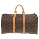 Louis Vuitton Keepall 45 Monogram Brown Boston Bag