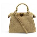 NEW FENDI PEEKABOO 8BN327 SHEARLING LIMITED EDITION SHOULDER BAG - Fendi