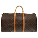 Louis Vuitton Keepall 55 Monogram Canvas Boston Bag